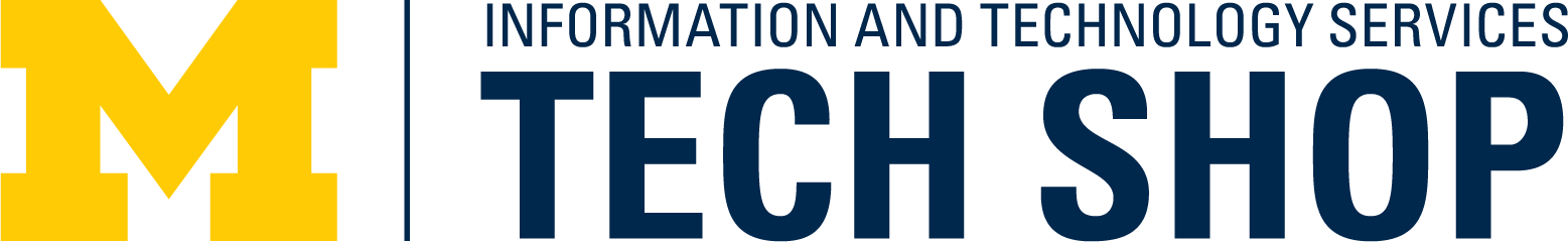 U-M Tech Shop: Discounts on computer equipment, software & supplies logo